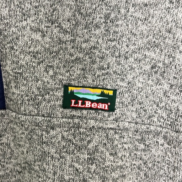 L.L. Bean grey sweater pullover size medium regular men's - Picture 2 of 5